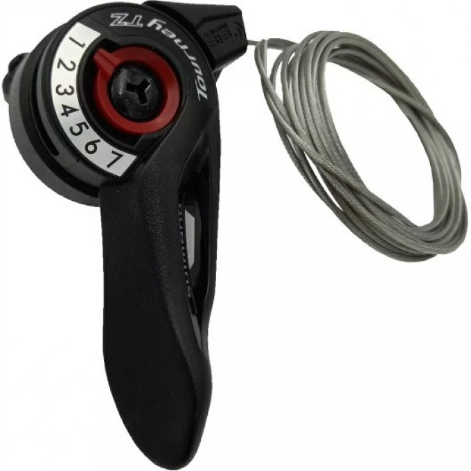 Шифтер SHIMANO TOURNEY, TZ500, правые, 7 скоростей, 2050 мм, без упаковки ASLTZ5007RA